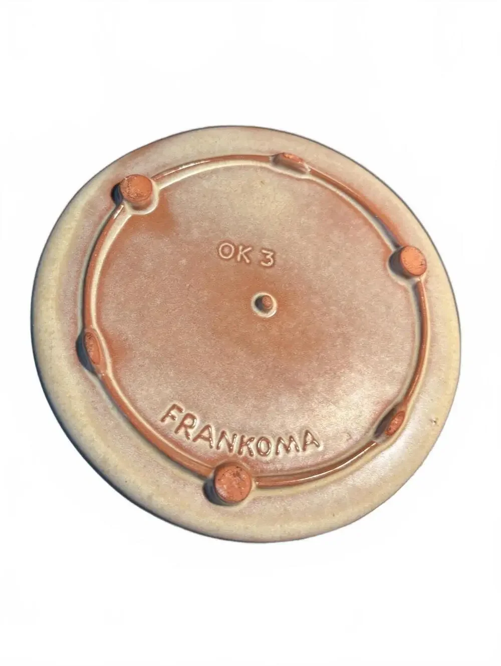 Frankoma Pottery Plate Featuring Seals of Five Civilized Tr.